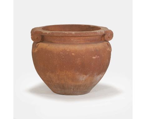 Compton Pottery, a terracotta garden urn, designed by Mary Seton Watts,61cm diameter50cm highCondition ReportStructurally sou