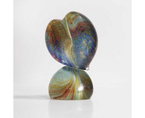 ▲ Amedeo Rossetto (Italian, b.1951), a Murano chalcedony glass sculpture, dated 2018, complete with paperwork, engraved signa