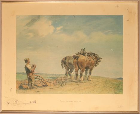 *CHARLES JOHNSON PAYNE 'SNAFFLES' (1884-1967) 'Enjoyin' yerselves aren't yer?' signed in pencil to the margin beside the 'Sna