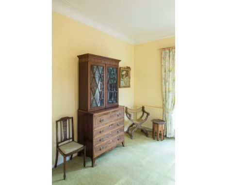 AN ANGLO-INDIAN ARMCHAIR inlaid with ebony and bone, 89cm high x 67cm wideFrom The Estate of John Whitwell MS, FRCS, 'Bagatel