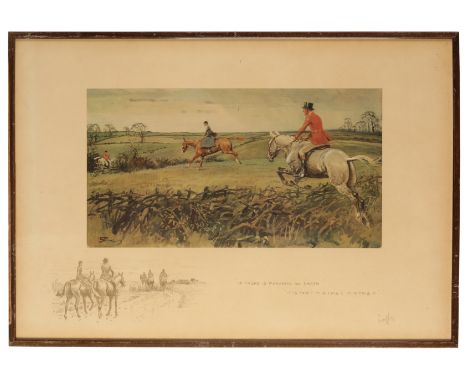CHARLES JOHNSON PAYNE 'SNAFFLES' (1884-1967) 'If there is Paradise on Earth It is this! It is this!! It is this!!!' signed in