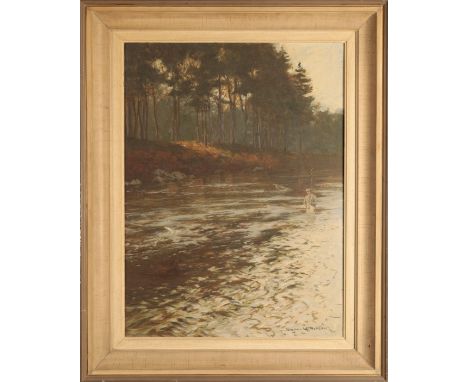 *NORMAN WILKINSON (1878-1971) 'A fresh run fish' signed lower right, titled verso, oil on canvas, 60cm x 45cm Provenance: Wit