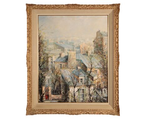 *LUCIEN DELARUE (1925-2011) 'Paris Vista' signed lower right, oil on canvas, 80cm x 64cm From The Estate of John Whitwell MS,