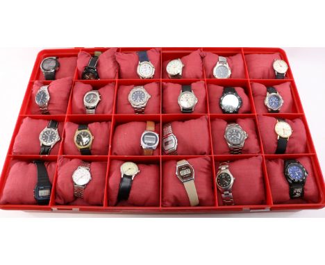 Collection of watches including Sekonda, Timex and a mid 20th century Russian 24 total   Condition Report   Click here for fu