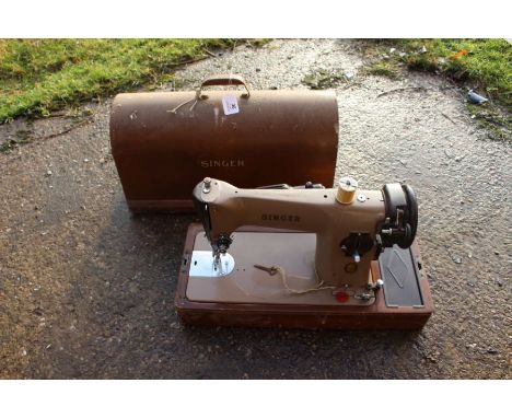 A vintage Singer sewing machine