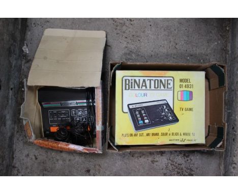 A vintage 1980's Binatone colour tv game, model 01/4931 and Grandstand 3600 game