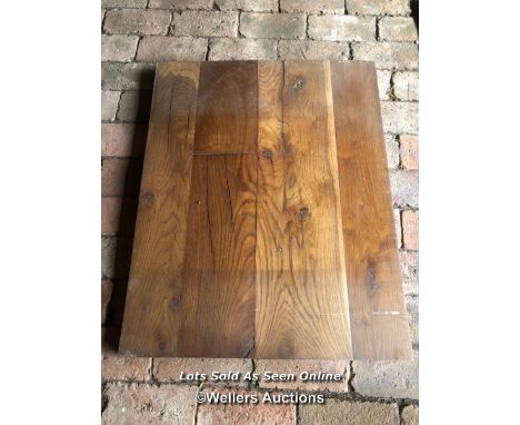 *RECLAIMED OAK PANELS, IDEAL COFFEE TABLE TOPS, 70CM X 88CM / ITEM LOCATION: GU8, FULL ADDRESS WILL BE GIVEN TO SUCCESSFUL BI