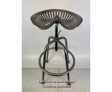 *TRACTOR SEAT STOOL - 81CM H / ITEM LOCATION: GUILDFORD, GU14SJ (WELLERS AUCTIONS), COLLECTION FOR THIS LOT WILL BE AVAILABLE