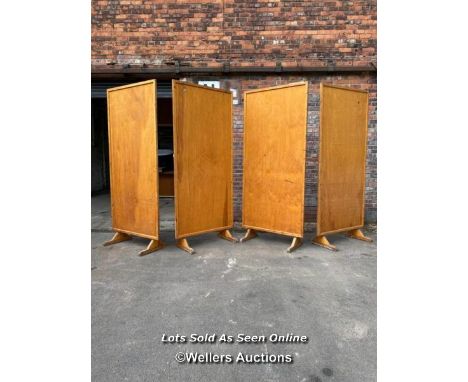 *X4 MID CENTURY PINE AND PLY SCREENS / ITEM LOCATION: MANCHESTER (M15), FULL ADDRESS WILL BE GIVEN TO SUCCESSFUL BIDDER