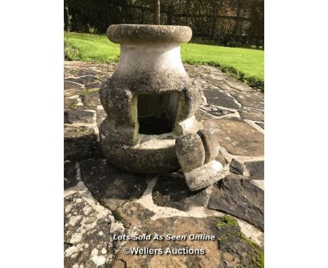 TWO TIER CONCRETE WATER FOUNTAIN, THE MAIN PHOTO CAN BE EXTENDED IN HEIGHT BY ADDING IMAGE TWO TO THE TOP RAINING THE TOTAL H
