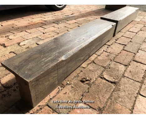 *2X SHAMFORD OAK COVERS, 18.5CM (H) X 109.5CM (W) X 21CM (D) / ITEM LOCATION: GU8, FULL ADDRESS WILL BE GIVEN TO SUCCESSFUL B