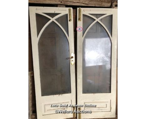 *PAIR OF DOUBLE GLAZED DOORS, 191CM (H) X 69.5CM (W) / ITEM LOCATION: GU8, FULL ADDRESS WILL BE GIVEN TO SUCCESSFUL BIDDER