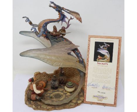 Verbum Magus Dragonsite figurine, Occultus, limited edition 771/2000, sculpted by Andrew Bill, boxed, H: 32 cm. UK P&amp;P Gr