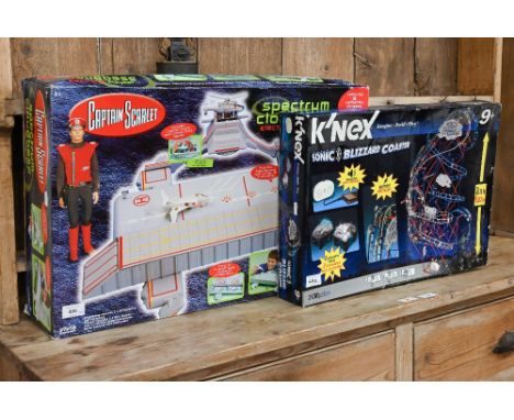 A boxed Carlton Captain Scarlet Spectrum Cloudbase Electronic Playset to/w a boxed K'nex Sonic Blizzard Coaster (2) 