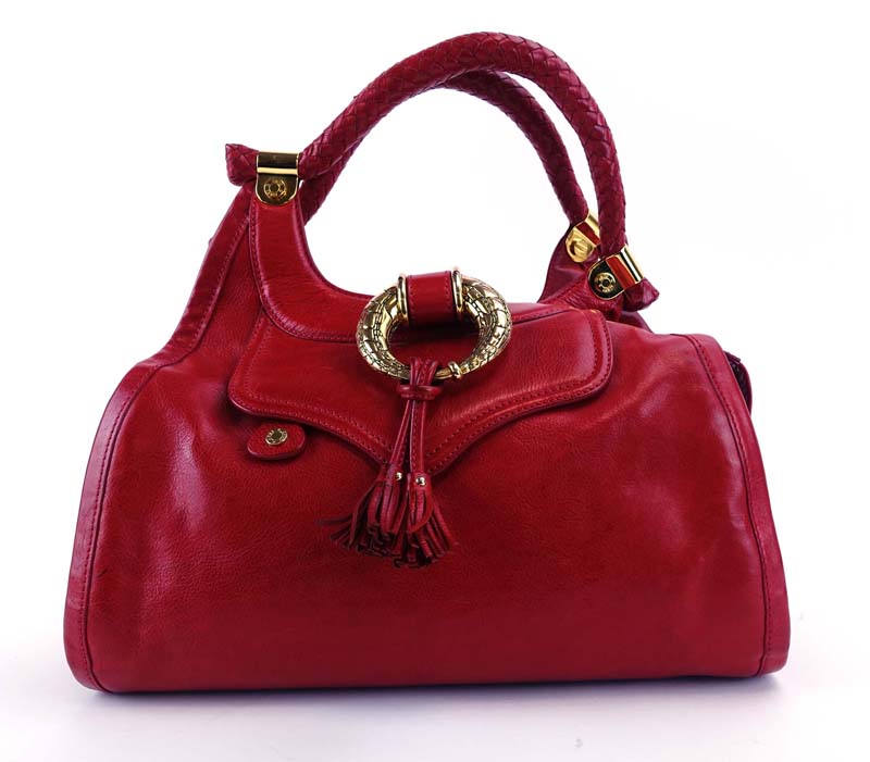 jimmy choo red handbag