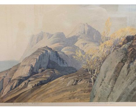 A Group Of Four Pictures To Include a William Heaton Cooper signed lithograph of Longdale Pikes, 28.5m x 40cm; a legal indent