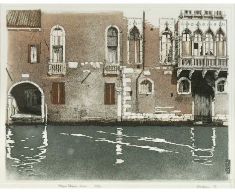 Jonathan Kaufman (20th Century British) Palazzo Patafar, Venicesigned and dated 'N Kaufman 79' (lower right); numbered 38/50e