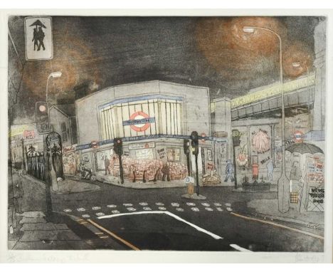 Joe Brenttil (Modern Contemporary) Baltham Gateway Southsigned and dated 'J Brentil 81' (lower right); numbered 60/75etching4