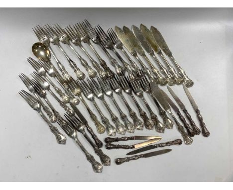 A collection of Swedish metalwares flatware and cutlery, 2487g (80ozt) gross weighable silver
