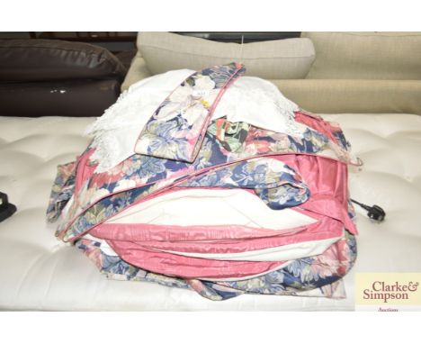 A quantity of various curtains 
