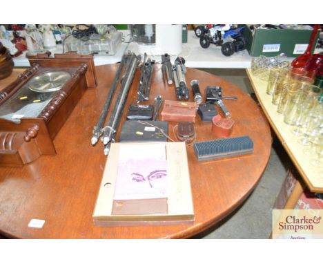 A quantity of various camera accessories etc
