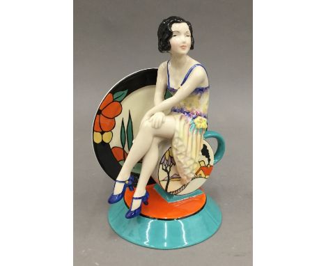 A Kevin Francis porcelain figurine, Young Clarice Cliff Renaissance No. 744, with certificate