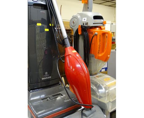 Hoover Turbopower upright vacuum cleaner, a VAX Integra carpet washer and a VAX Powermax steamer E/T