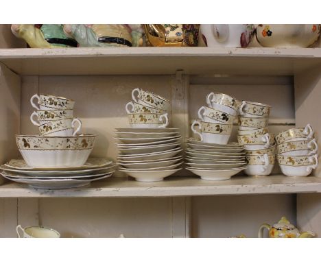 A Copeland and Garrett porcelain part tea and coffee set