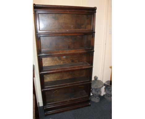 A five-tier Globe Wernicke glazed bookcase (a/f - glass panel missing), 87cm