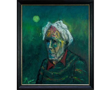 *Leslie Marr 1922-2021, portrait of the artist as an old man, 2018, signed lower left 'Marr 2018', oil on canvas, framed, 61c