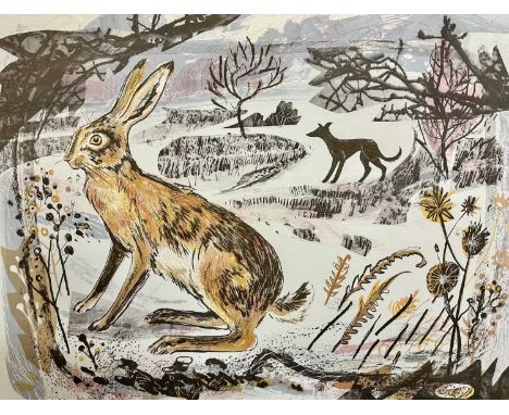 Mark Hearld (b.1974) signed limited edition lithograph - The First Snow of Winter, 44/75, dated '05, inscribed in pencil, 63c