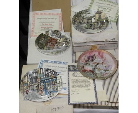 7 DOULTON WINDOW SHOPPING COLLECTORS PLATES   