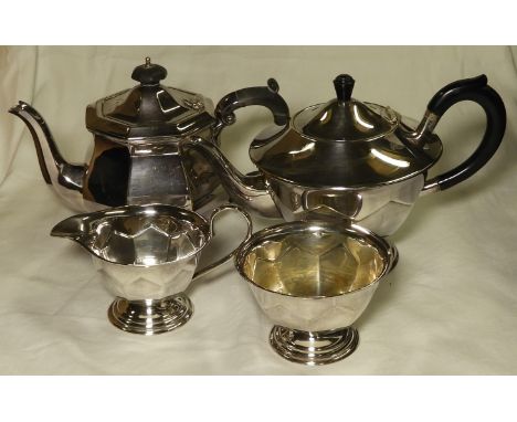 PLATED FOUR PIECE TEA SERVICE   