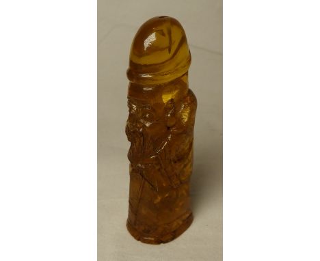 RESIN PHALLIC NETSUKE   