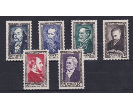 France 1952 National Relief fund S.G. 1151-1156 l/m/m. Cat £70