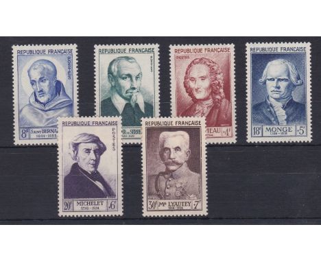 France 1953 National relief fund S.G. 1172-1177 l/m/mint set. Cat £74