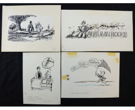 William ""Bill"" Hewison, 8 various original cartoons, thought to have been for The Listener Provenance; Bill Hewison was a w
