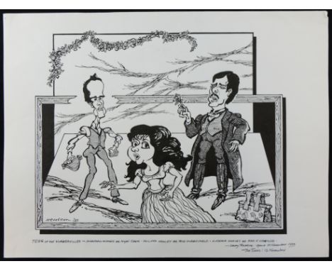 William ""Bill"" Hewison, original cartoon, Tess of the D'Urbervilles, Savoy, Times 12 November 1999, Jonathan Monks, Phillip