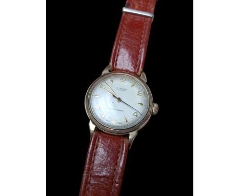 J.W.Benson gentleman's 9ct gold presentation manual wind wristwatchCondition Report:Approx 39.05gm gross (back case too stiff