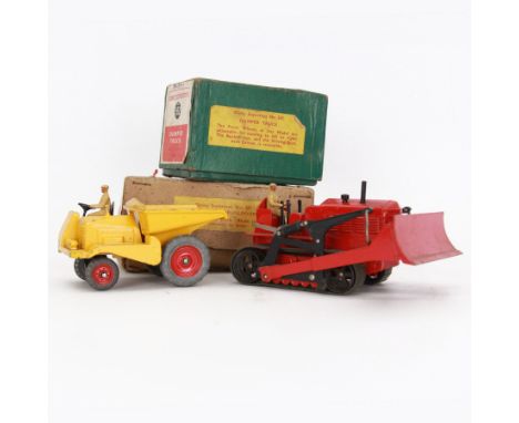 Two Dinky Supertoys models, comprising Blaw Knox Bulldozer no. 561 and Dumper Truck no. 562, both boxed 