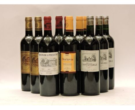 Assorted 2005 Red Bordeaux to include three bottles each: Château Batailley, Pauillac 5th growth; Hortevie, Saint-Julien; Châ