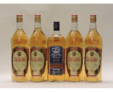 Assorted Scotch Whisky to include: William Grant Family Reserve, four 1 litre bottles; Bell’s Blended, three 1 litre bottles;