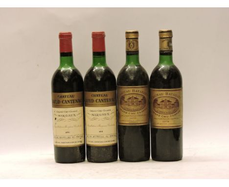 Assorted 1970 Red Bordeaux to include: Château Boyd-Cantenac, Margaux 3rd growth, 1970, two bottles (high/mid shoulder); Chât