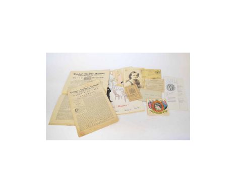 Mixed ephemera lot: comprising a hand written letter on headed paper, "78 Pall Mall, SW1, Tel Whitehall 1927 and dated Novemb