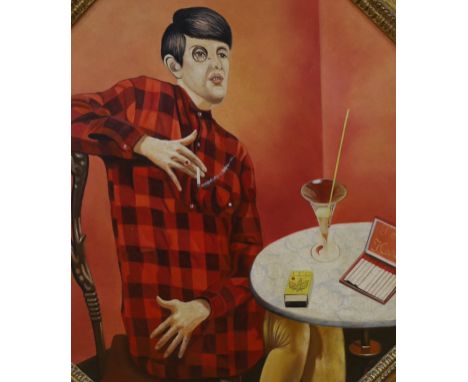 After Otto Dix, oil on board, Portrait of the Journalist Sylvia von Harden, bears signature, 50 x 45cm