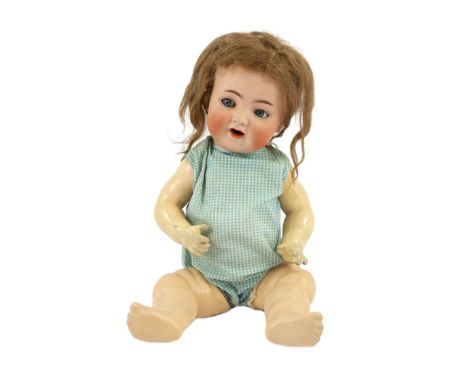 A Kammer &amp; Reinhardt / Simon &amp; Halbig bisque character doll, German, circa 1914, impressed 126 36, with open mouth, t