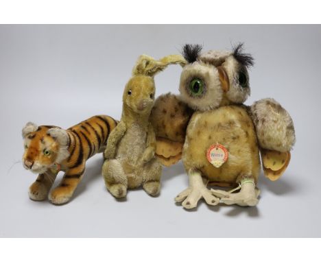 Three Steiff soft toys, circa 1950