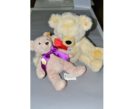 A STEIFF COSY YEAR BEAR 2016, No664847, button and label to ear, 2016 embroidered on right footpad, approximate height 35cm, 
