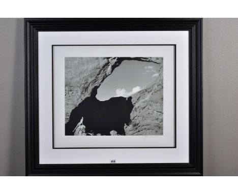 JOHN SWANNELL (BRITISH 1946) 'NUDE UTAH' a limited edition giclee photographic print 3/295, a female nude in an American land