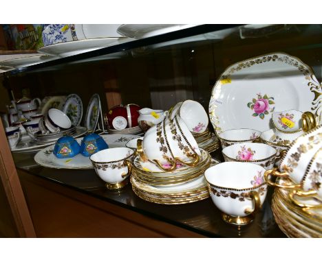 A GROUP OF VARIOUS PART TEASETS etc, to include New Chelsea teaset No 3754 (40), Royal Albert 'Holyrood' (33) (sd), Royal Wor